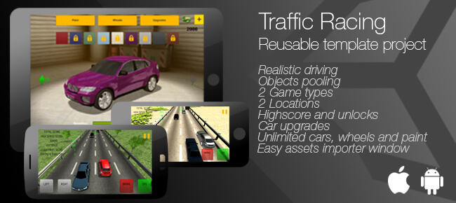 Traffic Racing Unity 5 5 Universal Template For Ios Android Sell