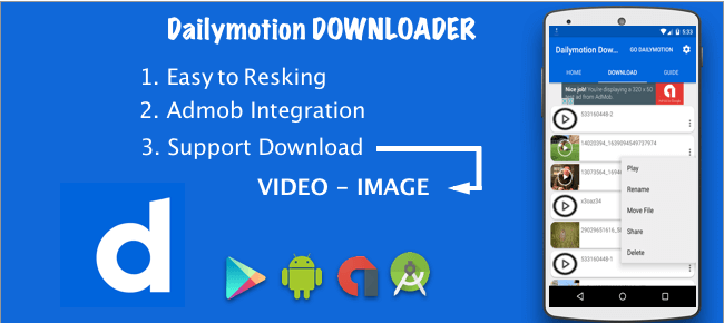 Dailymotion Video downloader – mp4 – Sell My App
