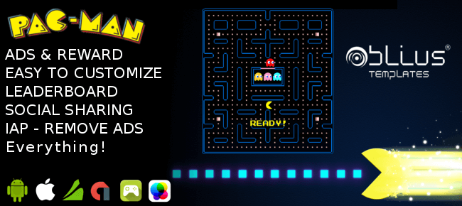 Pacman IOS Android Sell My App unity-games-source-code-buy-unity-game-rangii-studio