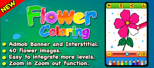 Buy Flower Coloring Book App Source Code Sell My App