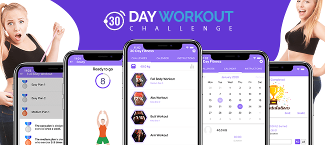 Buy 30 Day Fitness App source code - Sell My App