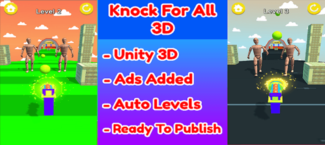 Knock For All 3d Game Unity Source Code Sell My App