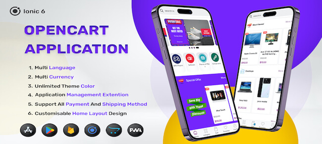Ionic Opencart Android And Ios Application Sell My App